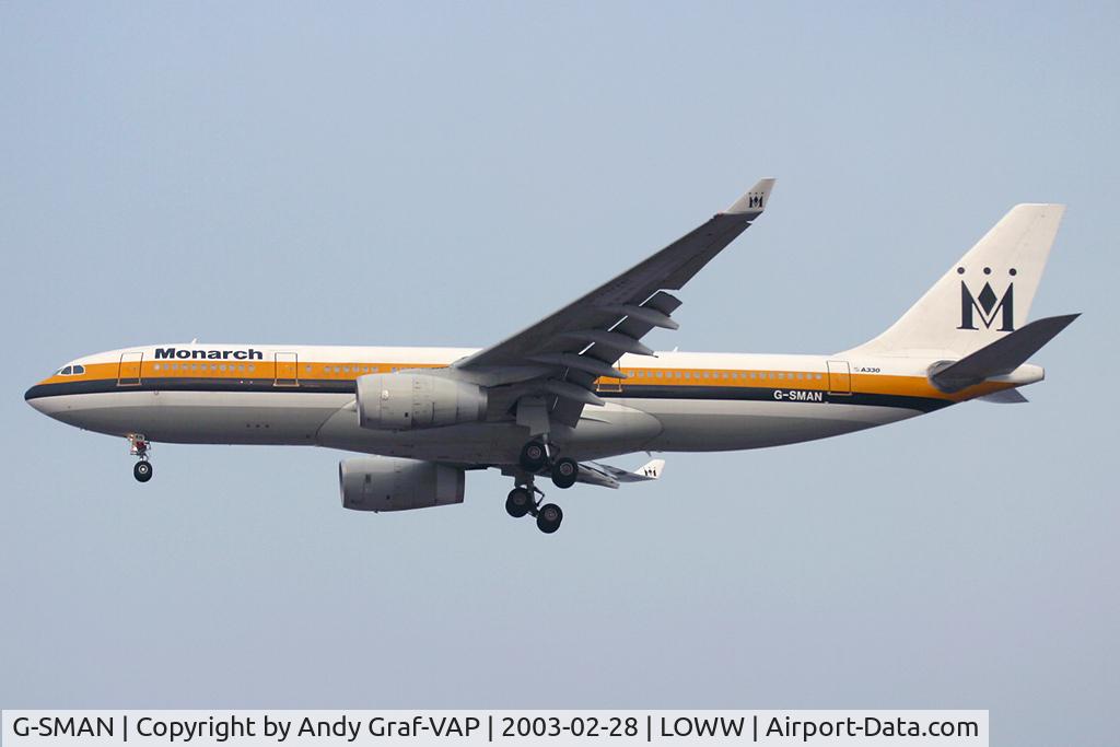 G-SMAN, 1999 Airbus A330-243 C/N 261, Monarch A330-200