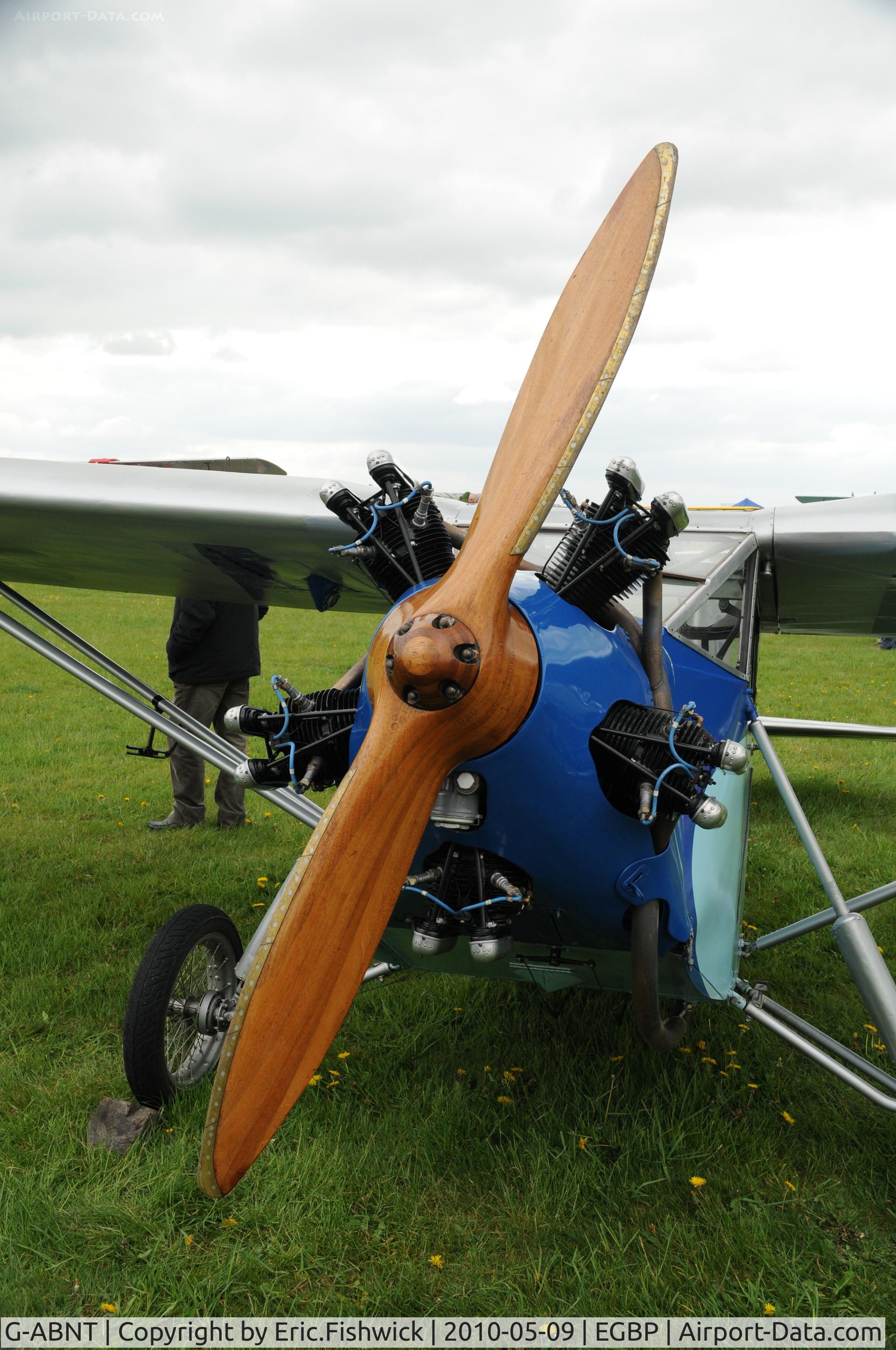 G-ABNT, 1931 Civilian Coupe 02 C/N 03, G-ABNT: Genet Major 1A engine power for this amazing Coupe at Kemble Airport (Great Vintage Flying Weekend)