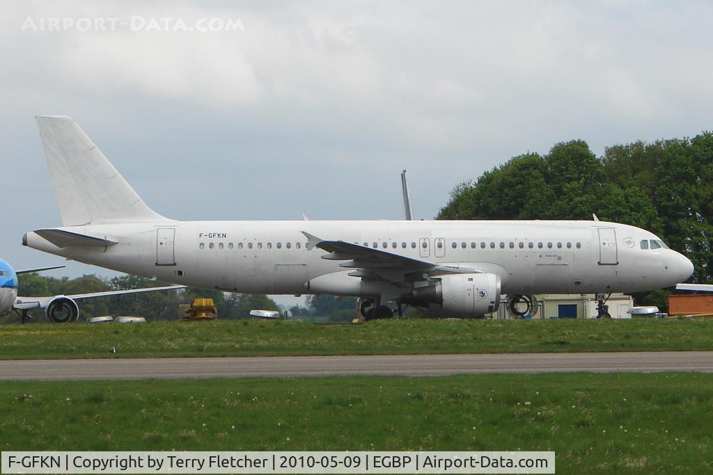 F-GFKN, 1990 Airbus A320-211 C/N 0128, One of the aircraft awaiting the scrapman's axe at Kemble