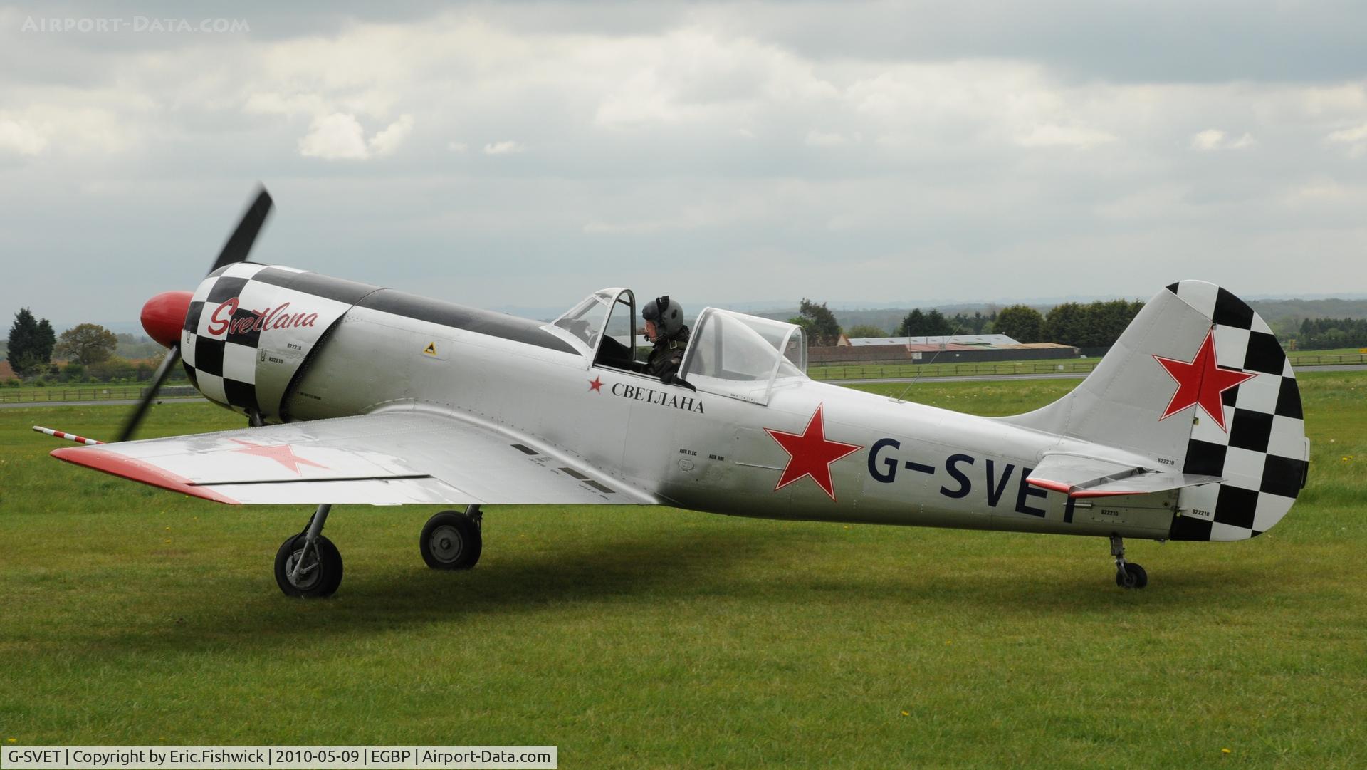 G-SVET, 1982 Yakovlev Yak-50 C/N 822210, 1. G-SVET at Kemble Airport (Great Vintage Flying Weekend)