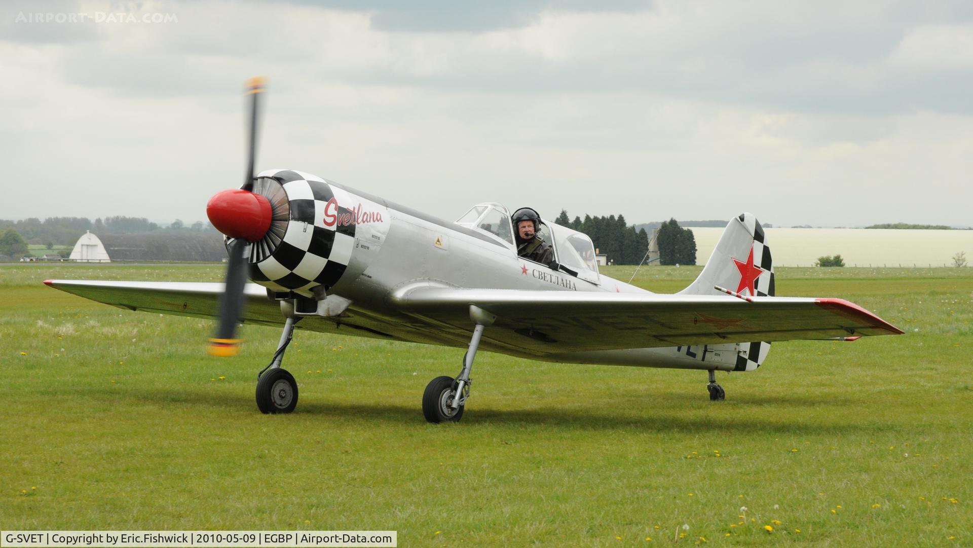 G-SVET, 1982 Yakovlev Yak-50 C/N 822210, 3. G-SVET at Kemble Airport (Great Vintage Flying Weekend)