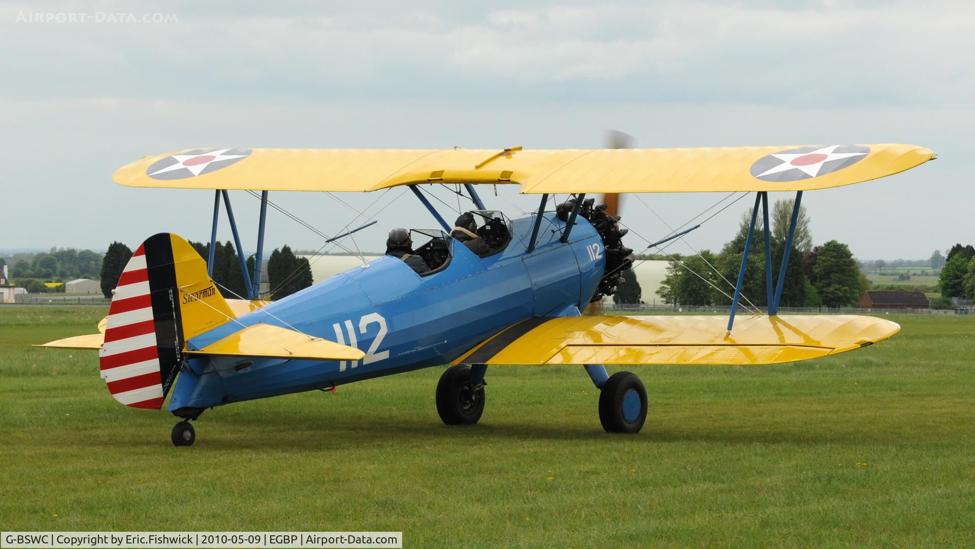 G-BSWC, 1944 Boeing E75 C/N 75-5560, 2. G-BSWC at Kemble Airport (Great Vintage Flying Weekend)