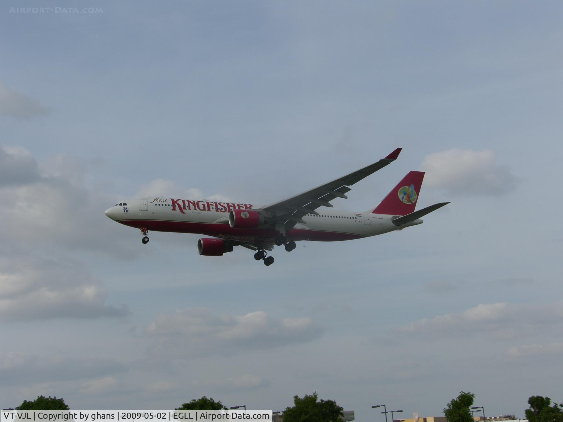 VT-VJL, 2008 Airbus A330-223 C/N 891, Kingfisher