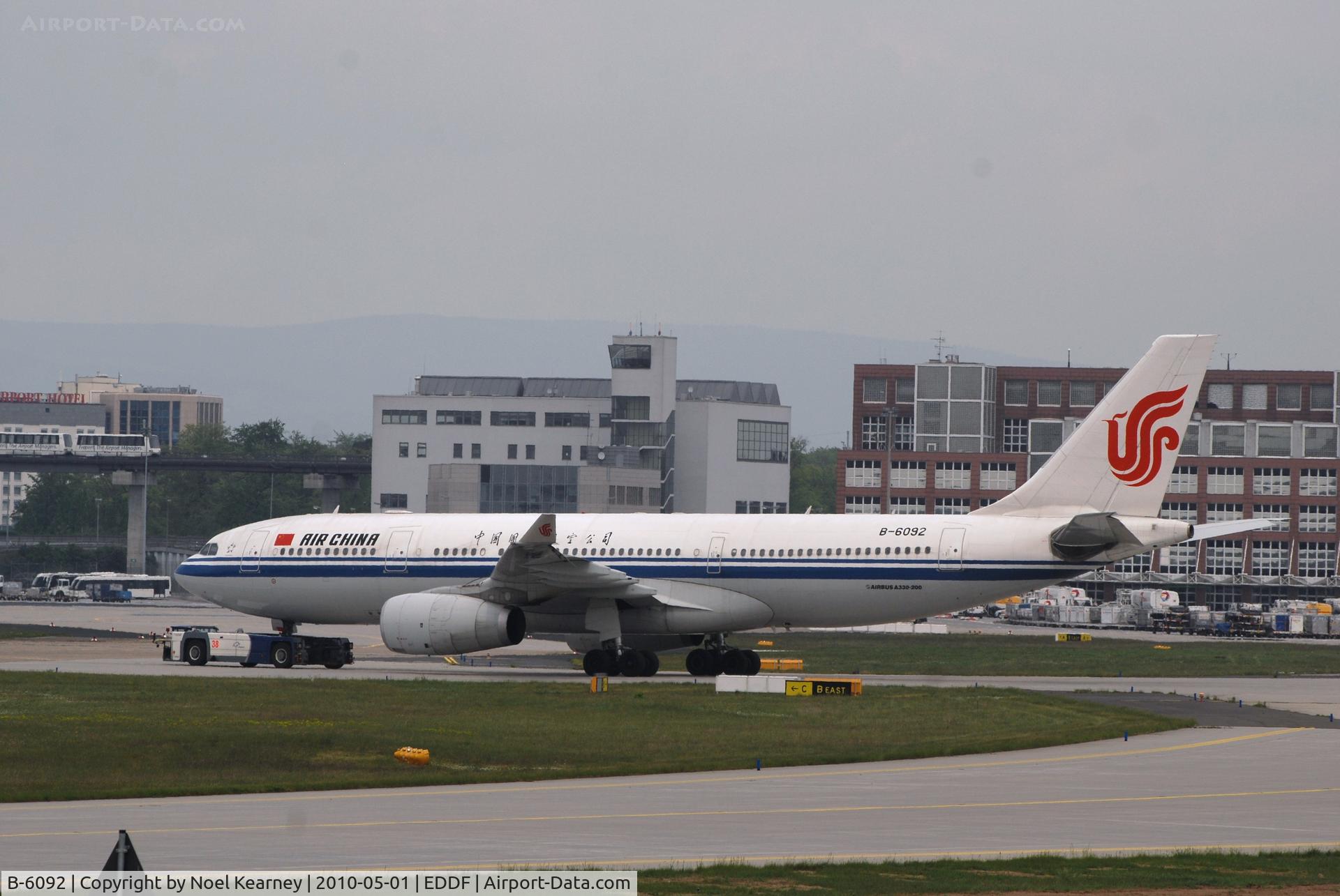 B-6092, 2007 Airbus A330-243 C/N 873, Being towed to stand