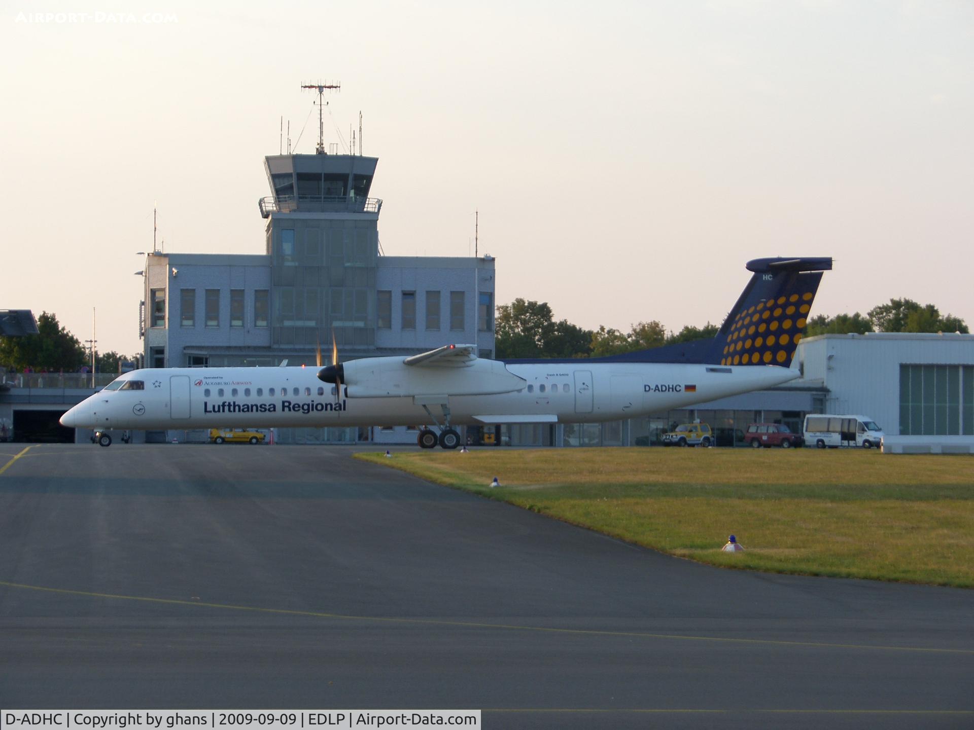 D-ADHC, 2001 De Havilland Canada DHC-8-402Q Dash 8 C/N 4045, Departing before the balloons go up