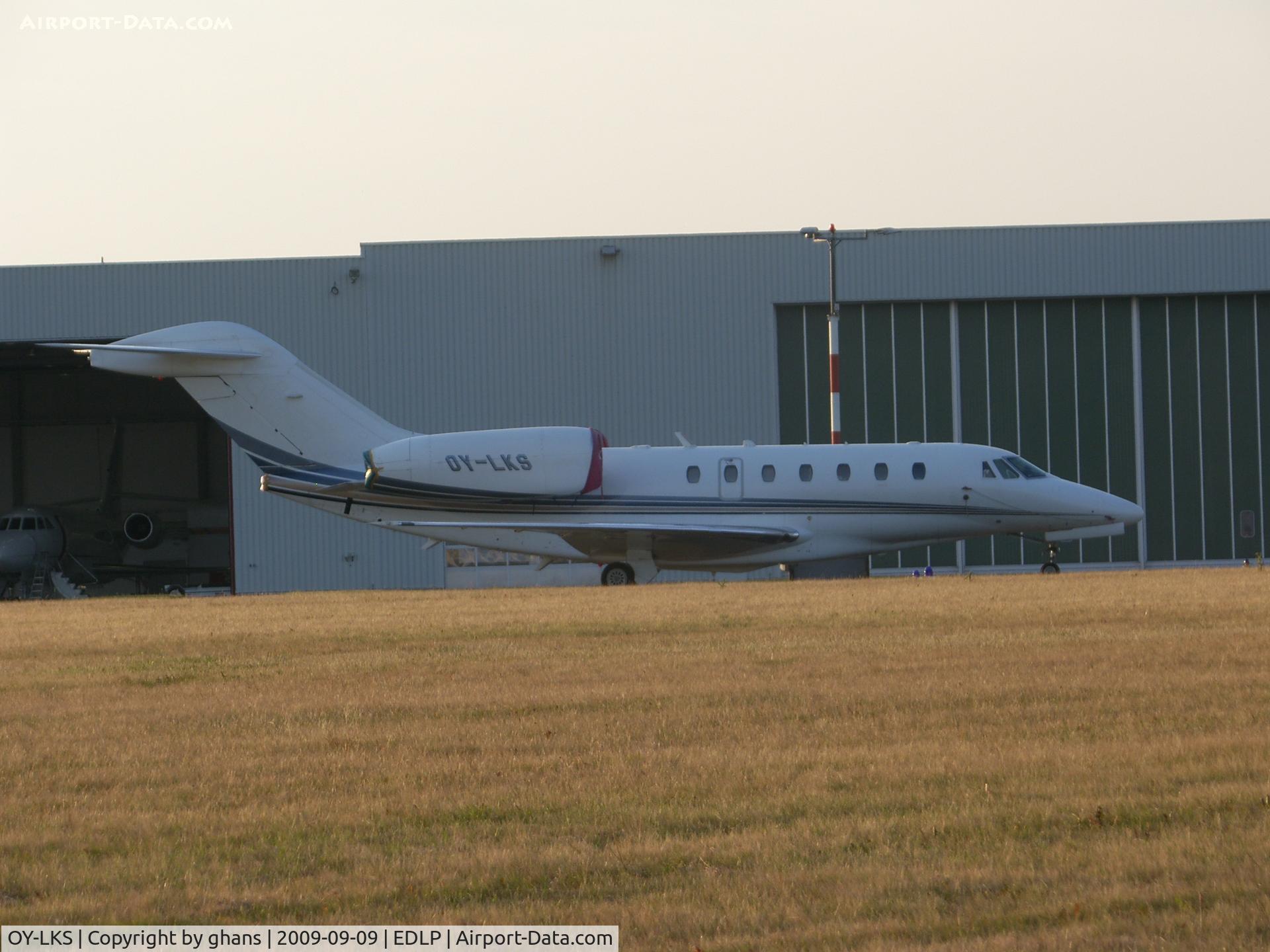 OY-LKS, 2003 Cessna 750 Citation X Citation X C/N 750-0212, Visitor at Paderborn-Lippstadt