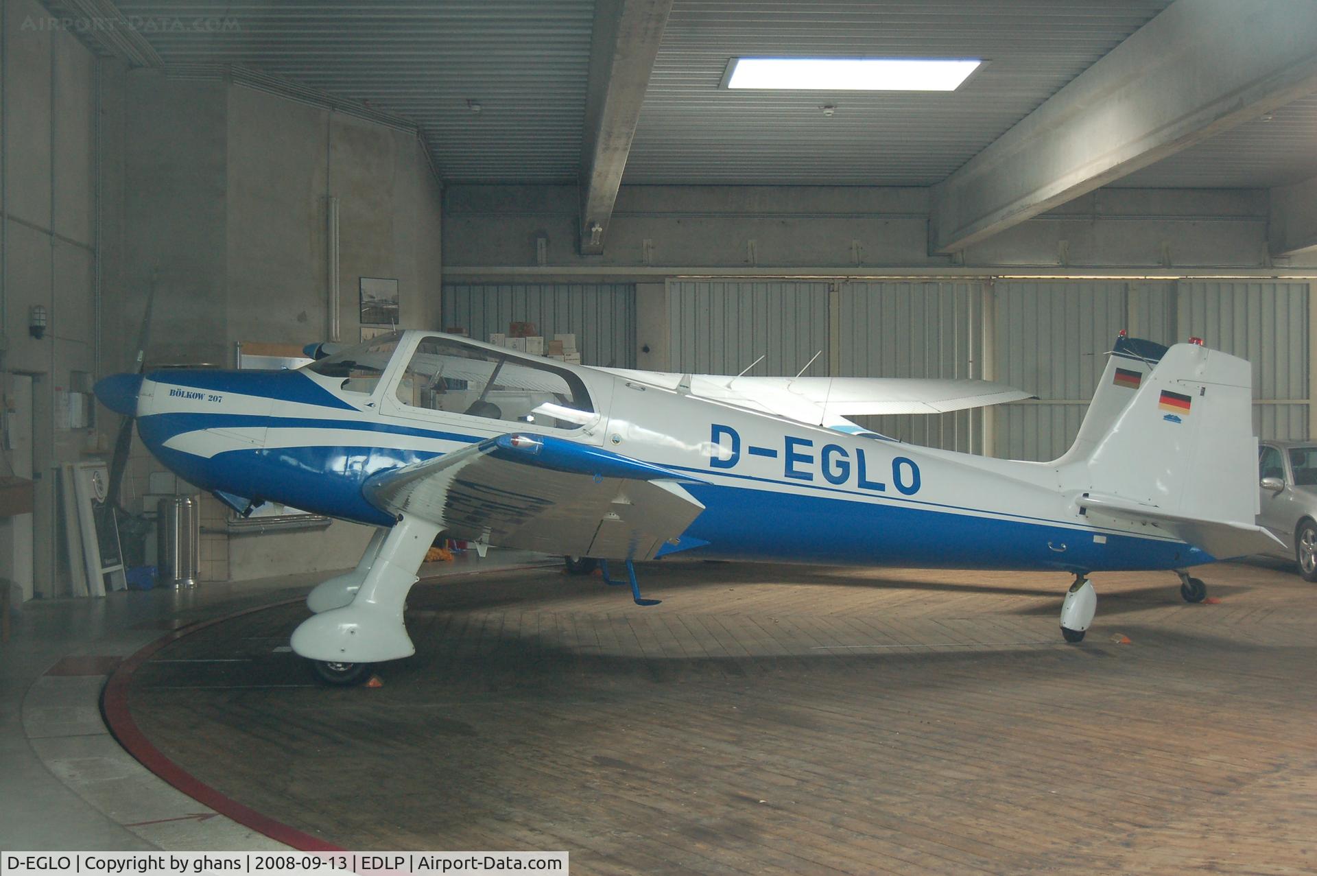 D-EGLO, Bolkow Bo-207 C/N Not found D-EGLO, Inside hangar