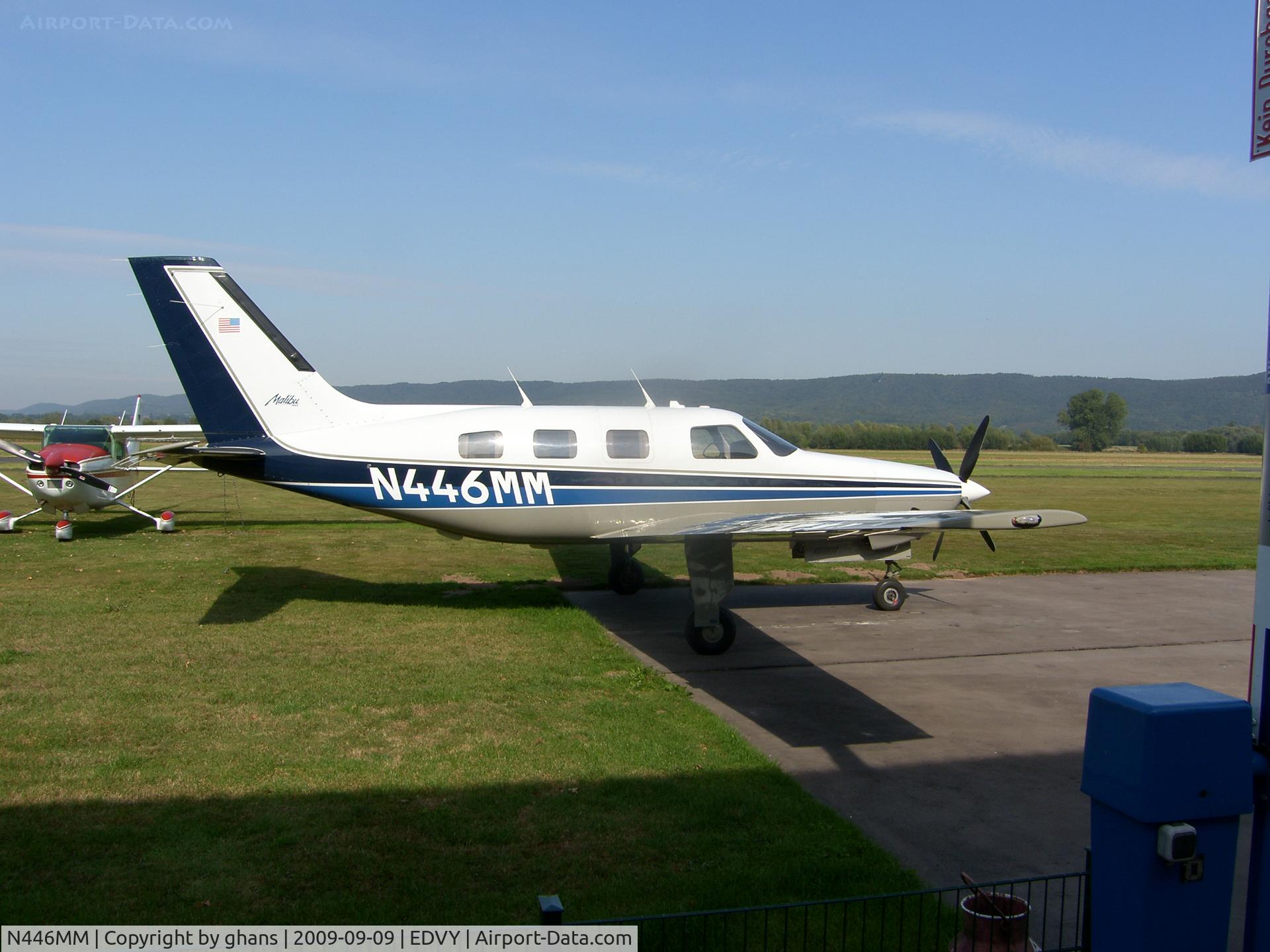 N446MM, 1986 Piper PA-46-310P Malibu C/N 4608006, At Porta Westfalica, Germany