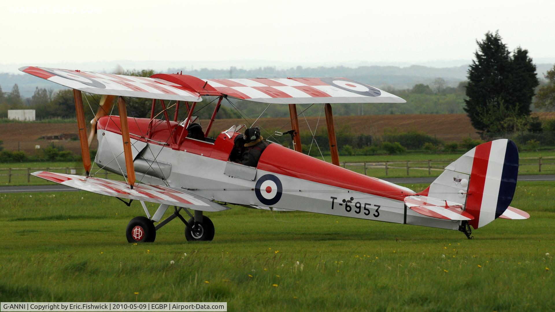 G-ANNI, 1941 De Havilland DH-82A Tiger Moth II C/N 85162, 1. G-ANNI at Kemble Airport (Great Vintage Flying Weekend)