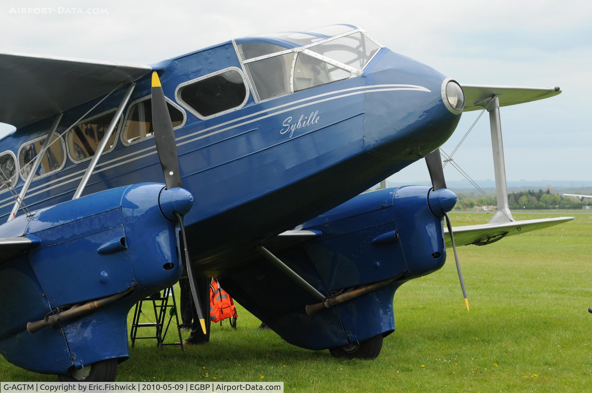 G-AGTM, 1944 De Havilland DH-89A Dominie/Dragon Rapide C/N 6746, 5. 'Sybille' at Kemble Airport (Great Vintage Flying Weekend)