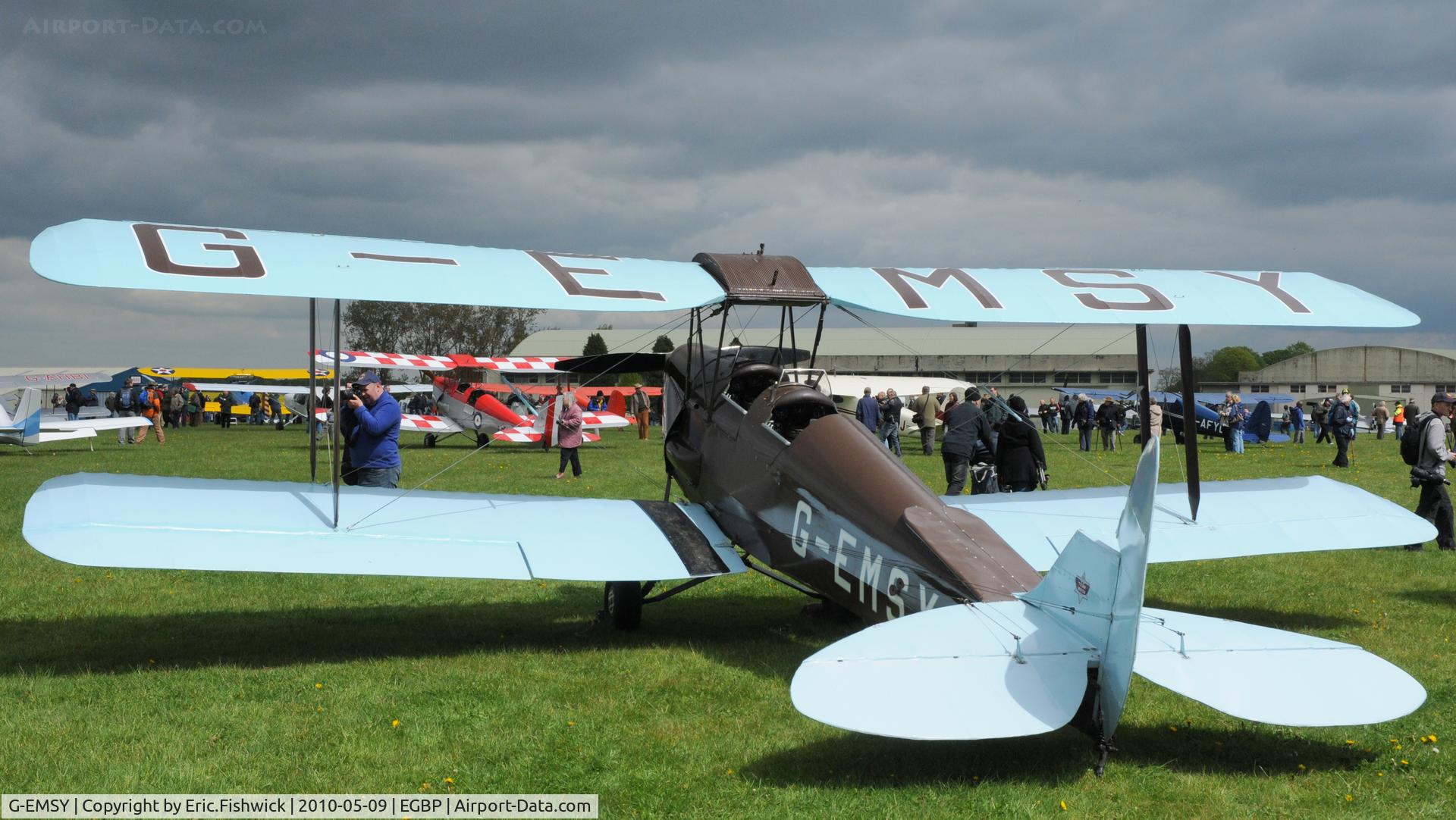 G-EMSY, 1940 De Havilland DH-82A Tiger Moth II C/N 83666, 1. G-EMSY  at Kemble Airport (Great Vintage Flying Weekend)