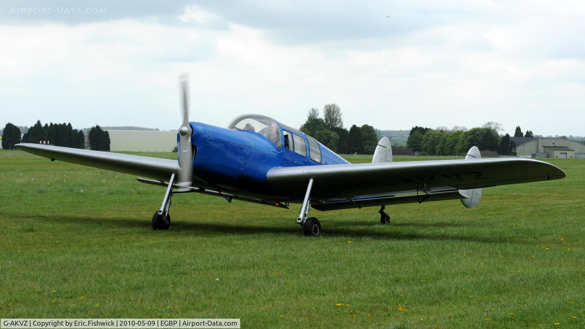 G-AKVZ, 1945 Miles M38 Messenger 4B C/N 6352, 3. G-AKVZ at Kemble Airport (Great Vintage Flying Weekend)