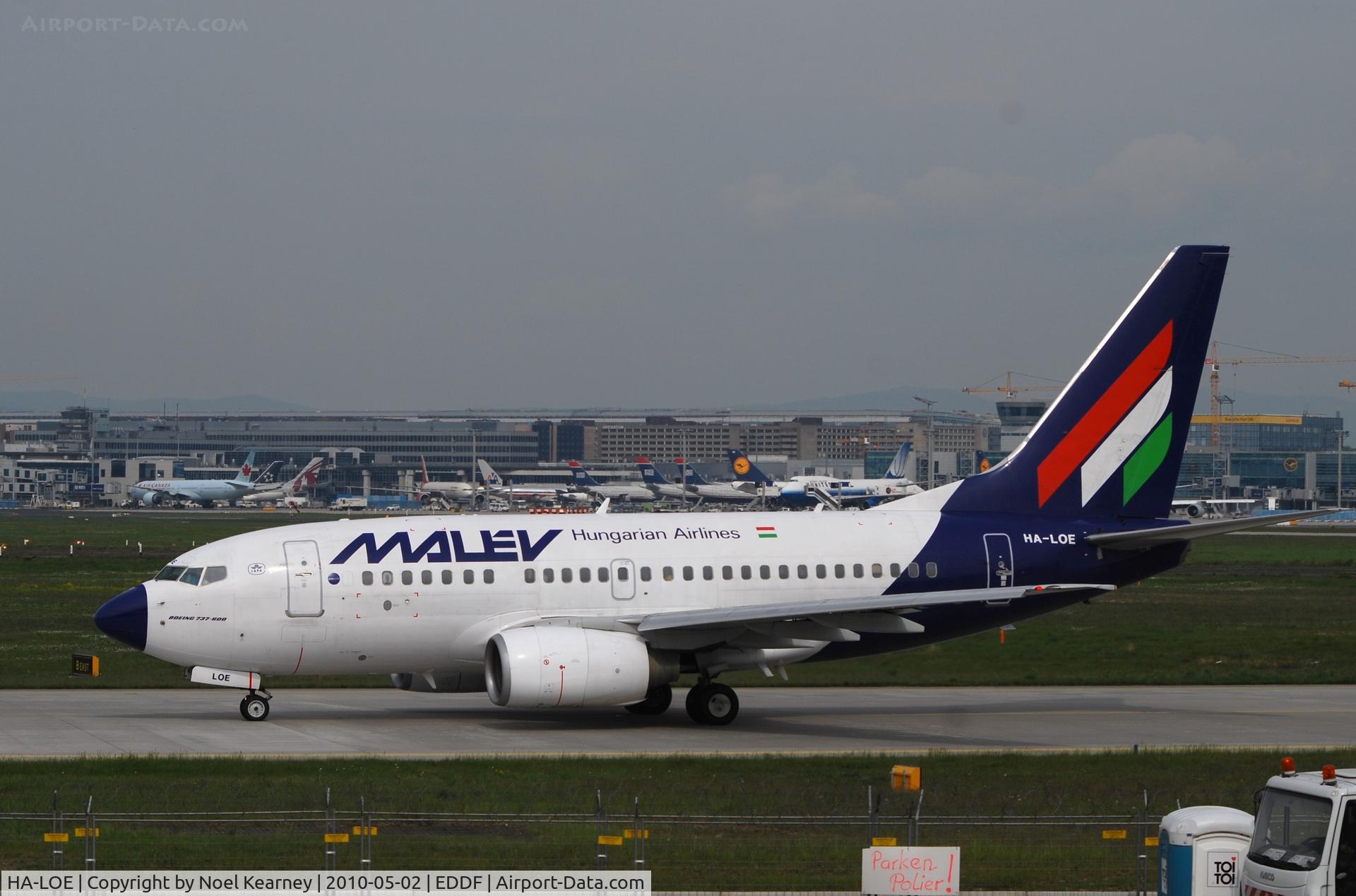 HA-LOE, 2003 Boeing 737-6Q8 C/N 28260, Taxi-ing for Rwy 18