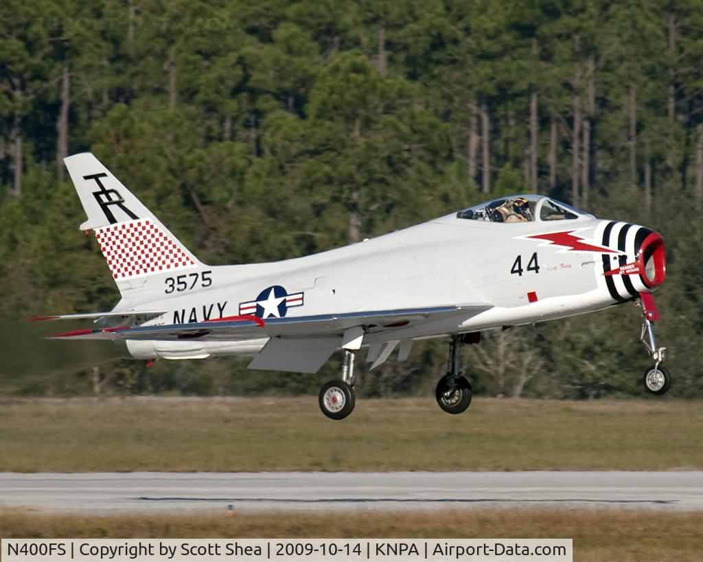 N400FS, 1958 North American AF-1E Fury C/N 244-83, Departing before the airshow and heading back to Kansas.  I'm glad I arrived early!