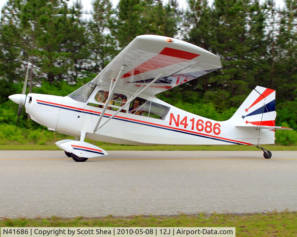 N41686, 1973 Bellanca 7KCAB Citabria C/N 398-73, Taxiing to park