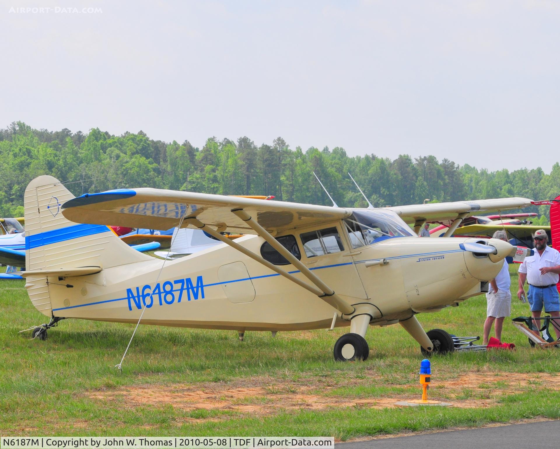 N6187M, 1948 Stinson 108-3 Voyager C/N 108-4187, Vintage Aircraft Fly In