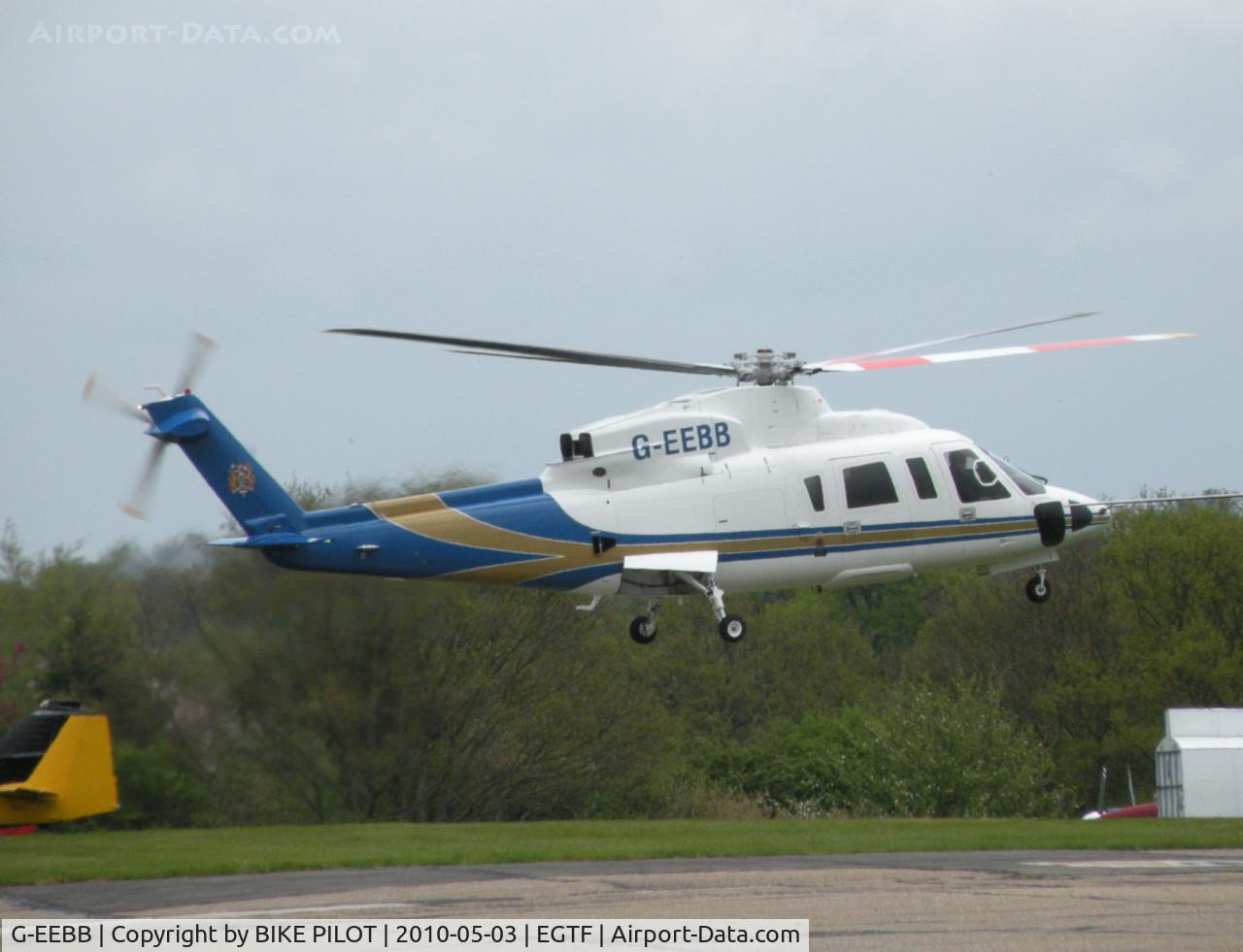 G-EEBB, 2006 Sikorsky S-76C C/N 760620, TAKE OFF FOR DEPARTURE TO THE EAST