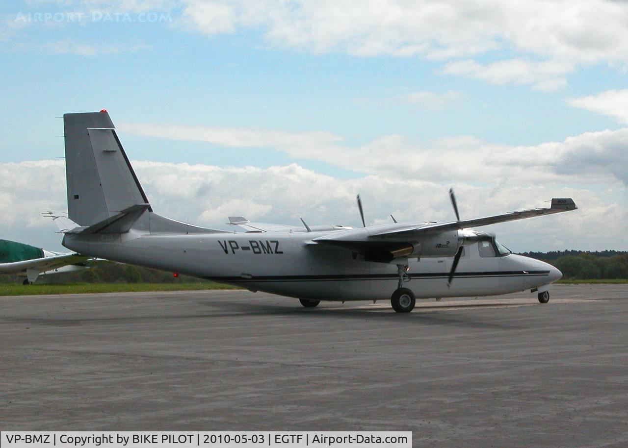 VP-BMZ, 1984 Gulfstream Aerospace 690D Commander C/N 15033, TAXYING FOR DEPERTURE AFTER 20 MIN STOP