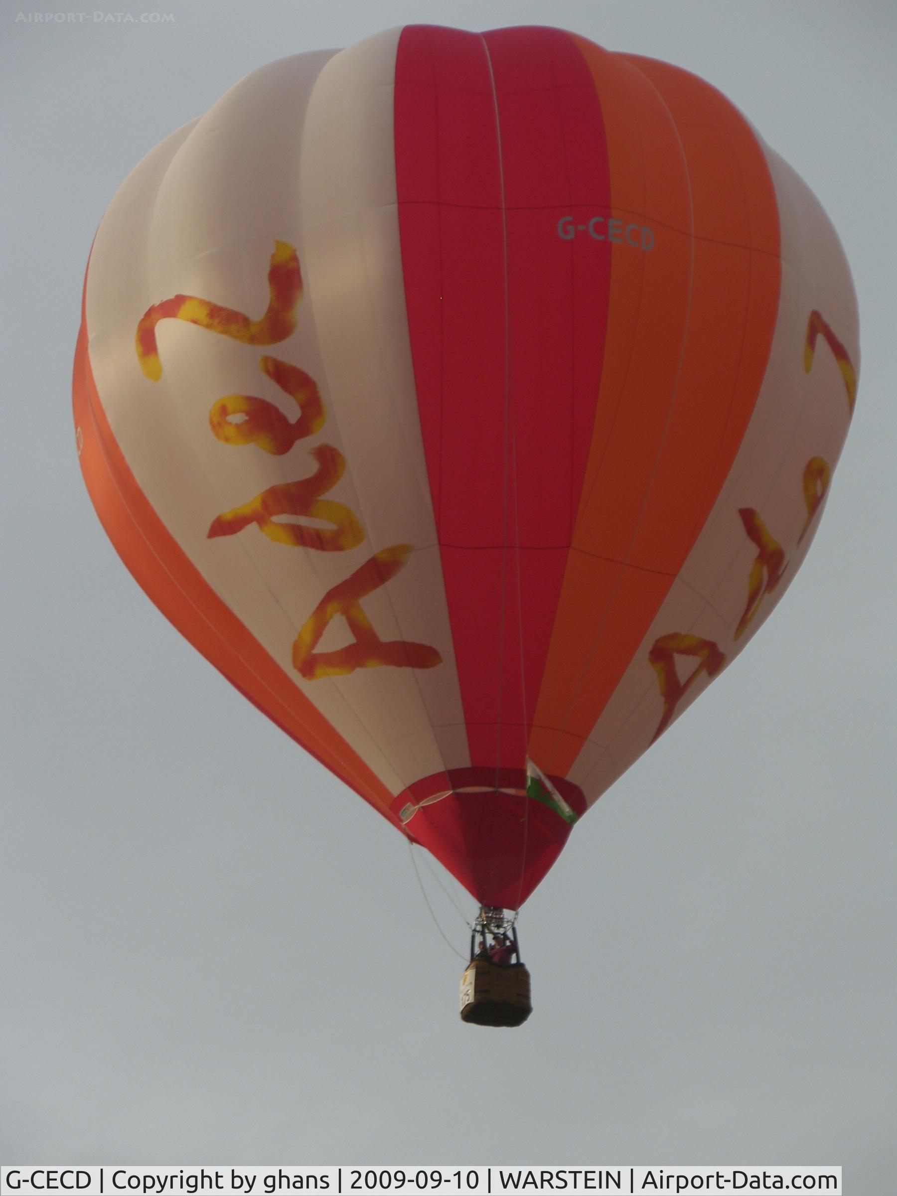 G-CECD, 2006 Cameron Balloons C-90 C/N 10898, Adez drinks