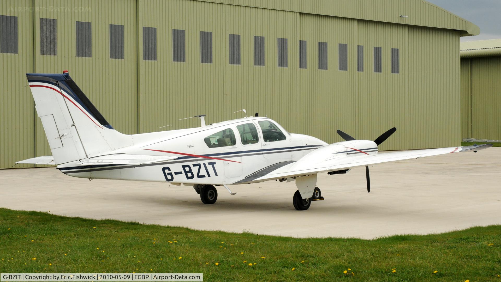 G-BZIT, 1964 Beech 95-B55 Baron Baron C/N TC-564, 2. G-BZIT at Kemble Airport (Great Vintage Flying Weekend)