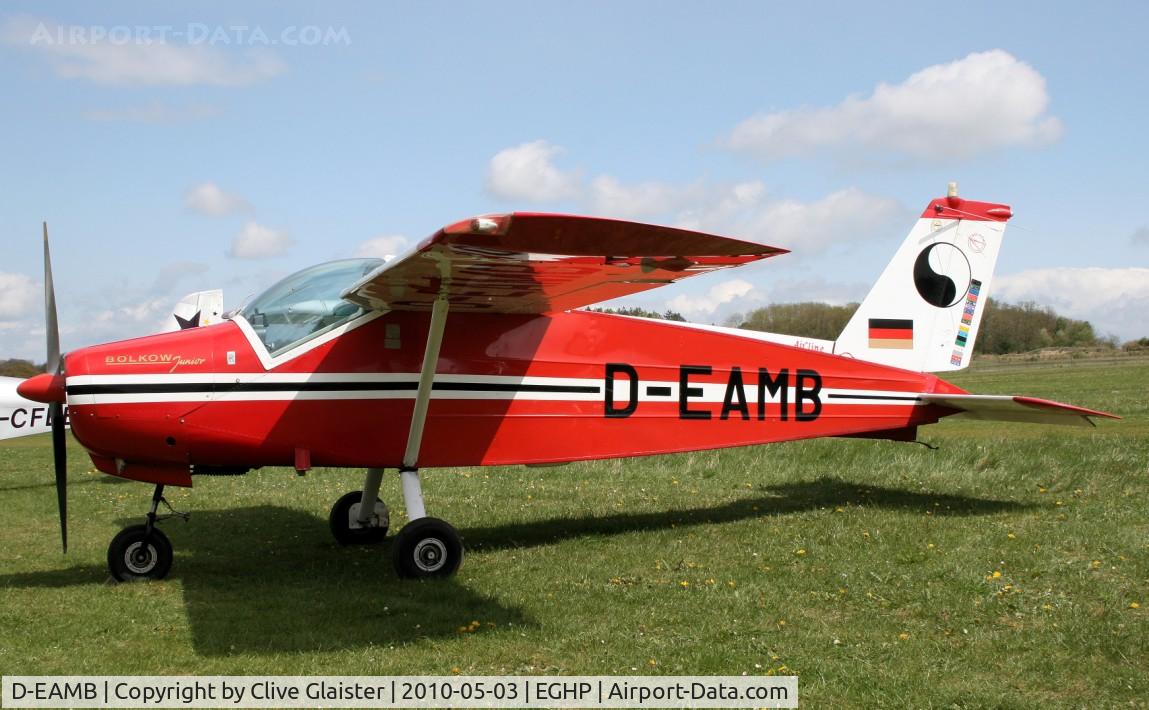 D-EAMB, 1965 Bolkow Bo-208C Junior C/N 597, Base: Cosford