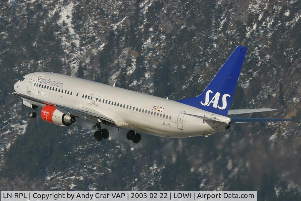LN-RPL, 2000 Boeing 737-883 C/N 30469, Scandinavian Airlines 737-800