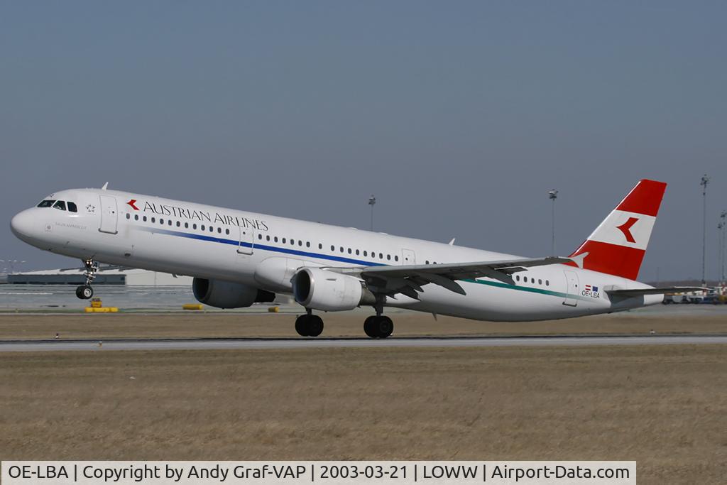 OE-LBA, 1995 Airbus A321-111 C/N 552, Austrian Airlines A321
