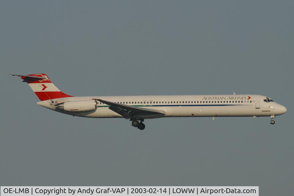 OE-LMB, 1985 McDonnell Douglas MD-82 (DC-9-82) C/N 49279, Austrian Airlines MD80