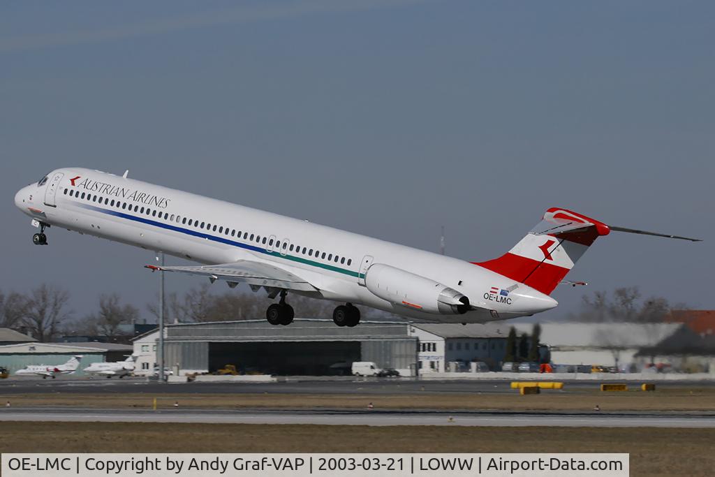 OE-LMC, 1986 McDonnell Douglas MD-82 (DC-9-82) C/N 49372, Austrian Airlines MD80