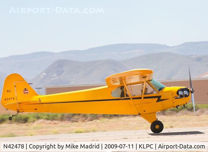 N42478, 1945 Piper J3C-65 Cub C/N 14747, At West Coast Cub Fly-in 2009 Lompoc
