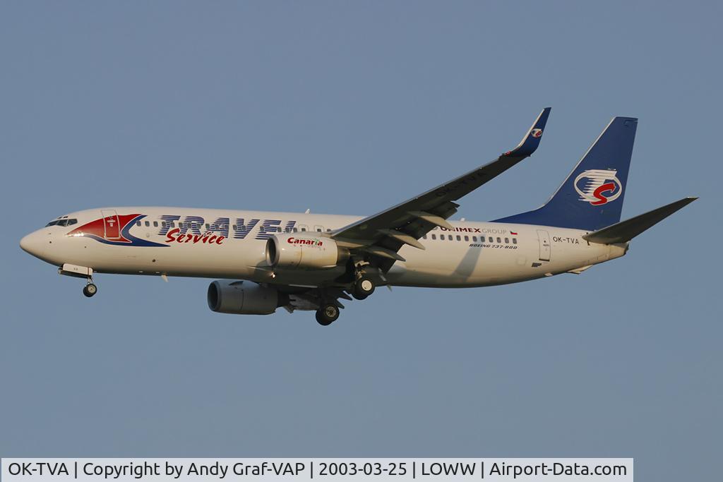 OK-TVA, 2001 Boeing 737-86N C/N 32243, Travel Service 737-800