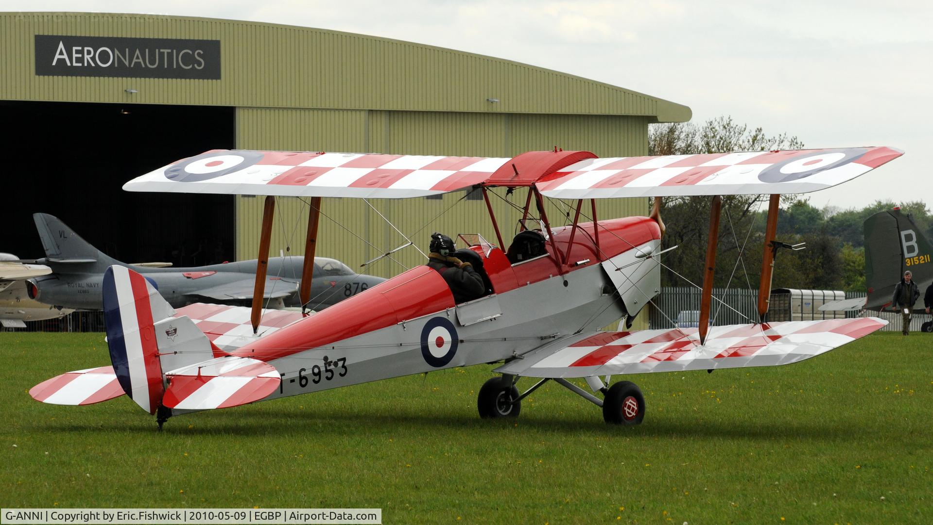 G-ANNI, 1941 De Havilland DH-82A Tiger Moth II C/N 85162, 2. G-ANNI Classic Tiger Moth at Kemble Airport (Great Vintage Flying Weekend)