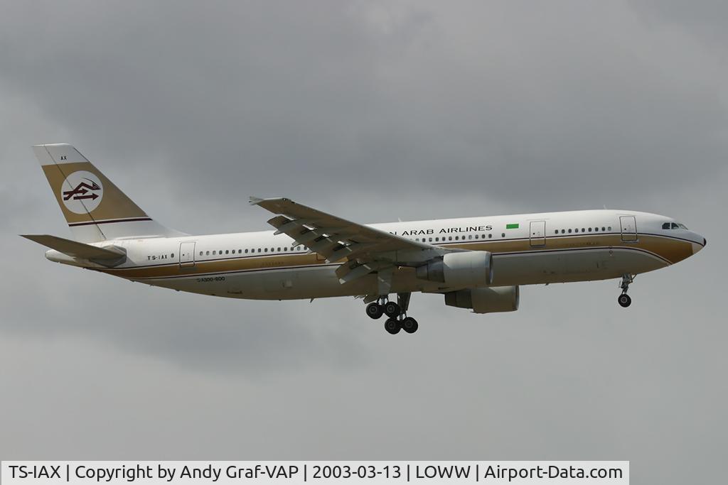 TS-IAX, 1991 Airbus A300B4-622R C/N 601, Libyan Arab Airlines A300-600