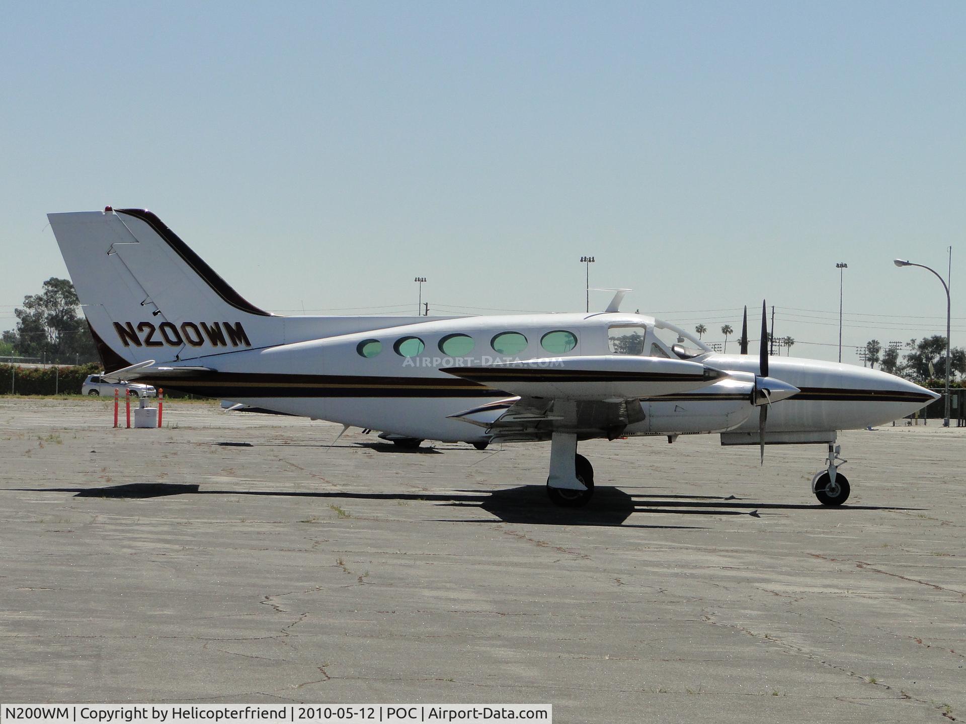 N200WM, 1972 Cessna 421B Golden Eagle C/N 421B0332, Parked at Howard Aviation