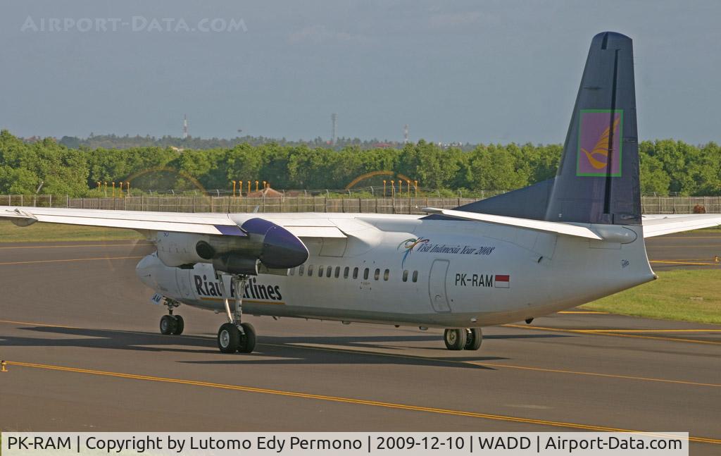 PK-RAM, 1993 Fokker 50 C/N 20272, Riau Airlines