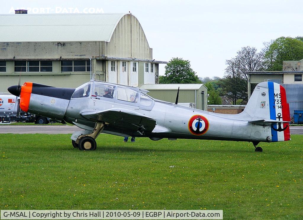 G-MSAL, 1956 Morane-Saulnier MS-733 Alcyon C/N 143, at the Great Vintage Flying Weekend
