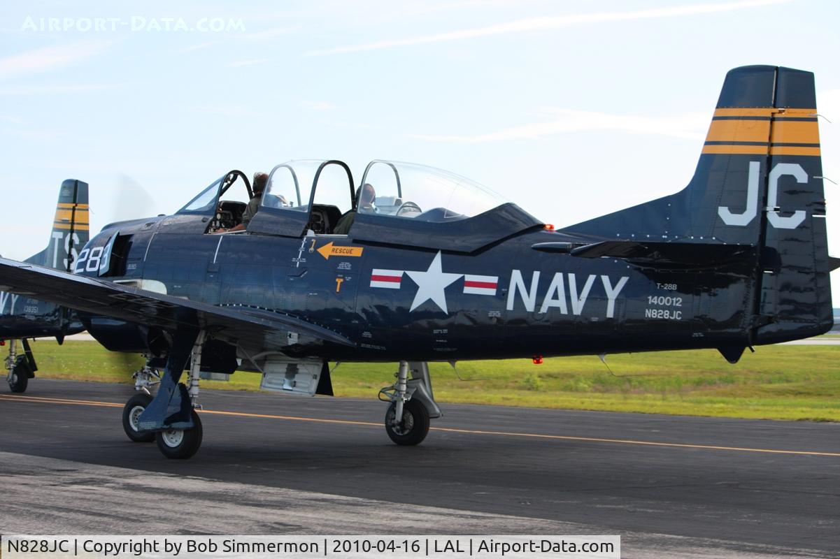 N828JC, 1955 North American T-28B Trojan C/N 219-11, Sun N Fun 2010