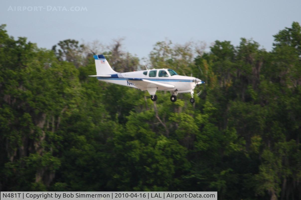 N481T, 1961 Beech 35-A33 Debonair C/N CD-310, Arriving at Lakeland, FL during Sun N Fun 2010.