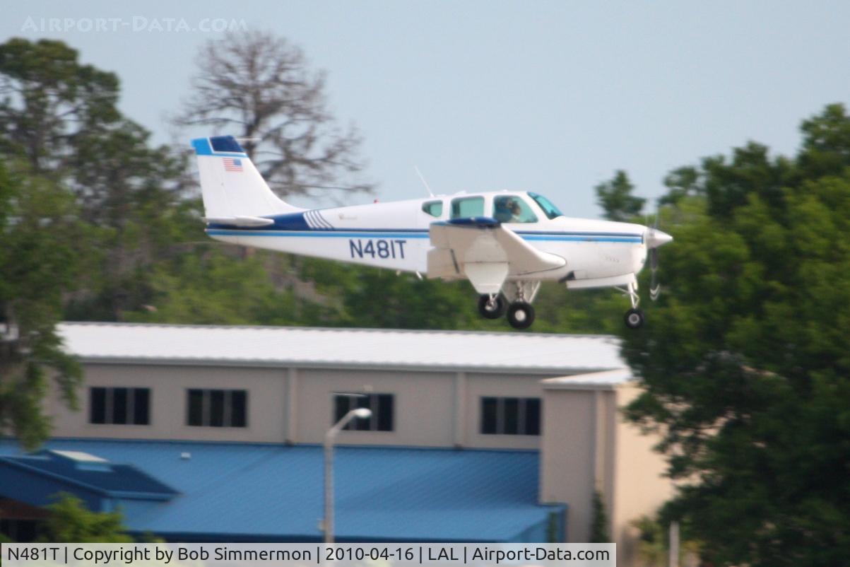 N481T, 1961 Beech 35-A33 Debonair C/N CD-310, Arriving at Lakeland, FL during Sun N Fun 2010.