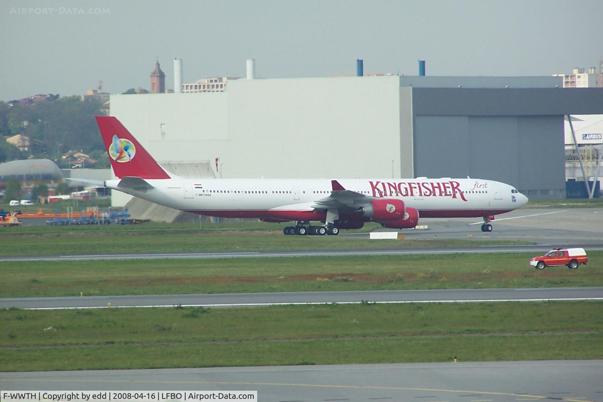 F-WWTH, 2008 Airbus A340-542 C/N 894, KINGFISHER 340  VT-VJB