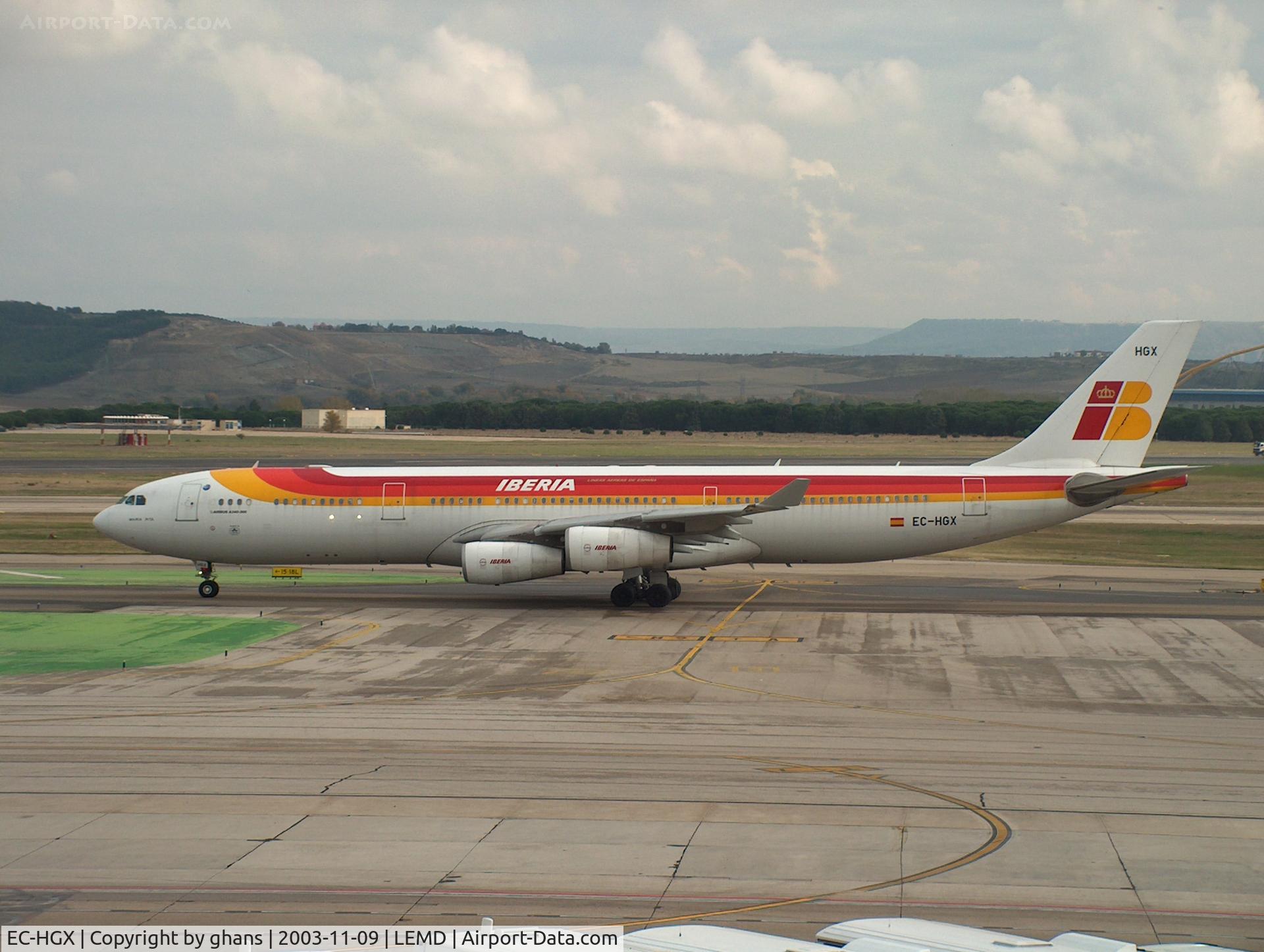 EC-HGX, 2000 Airbus A340-313 C/N 332, Iberia 340