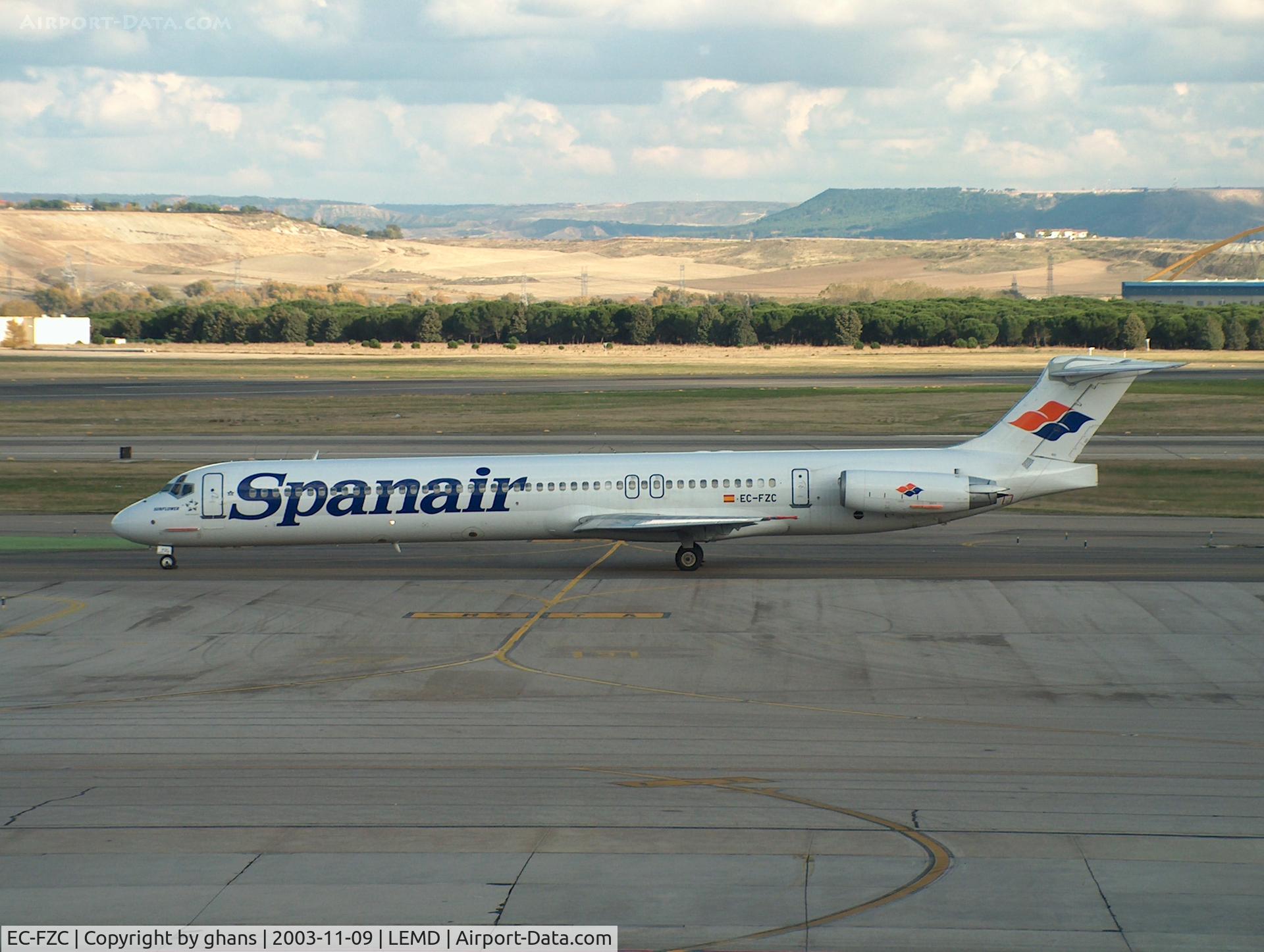 EC-FZC, 1989 McDonnell Douglas MD-83 (DC-9-83) C/N 49790, Md83 Spanair