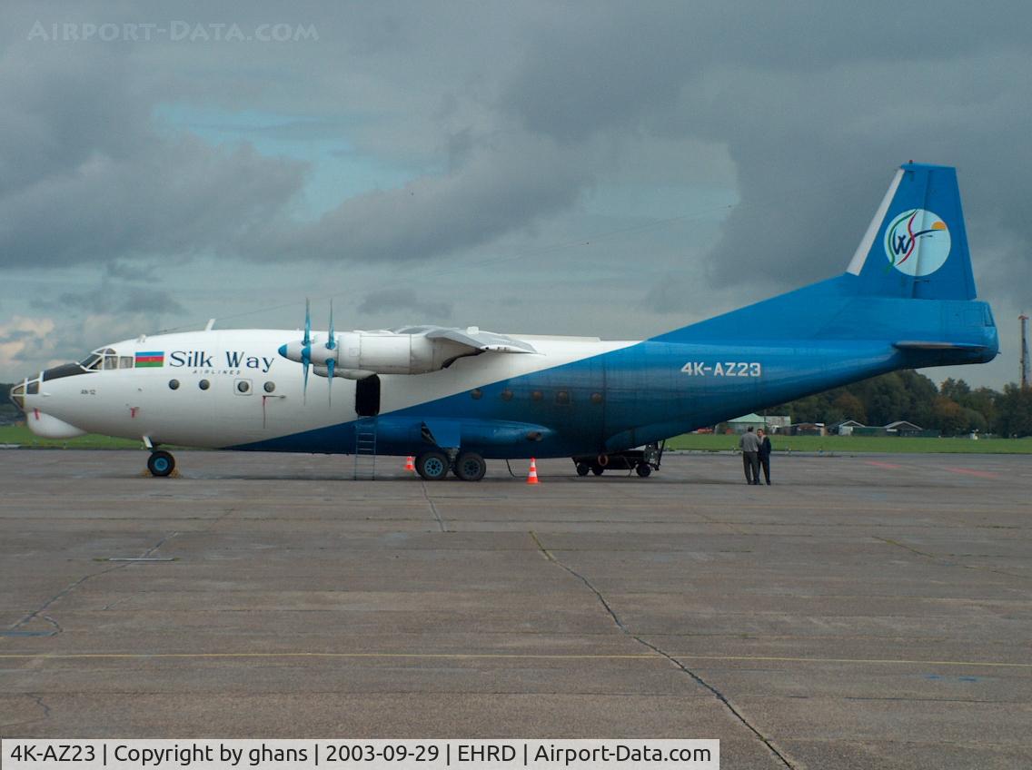 4K-AZ23, Antonov An-12BP C/N 8345605, Silk Air bringing some cargo
