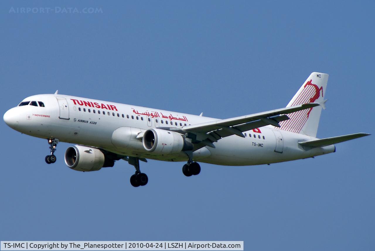 TS-IMC, 1990 Airbus A320-211 C/N 0124, The Djerba Tourist Shuttle.