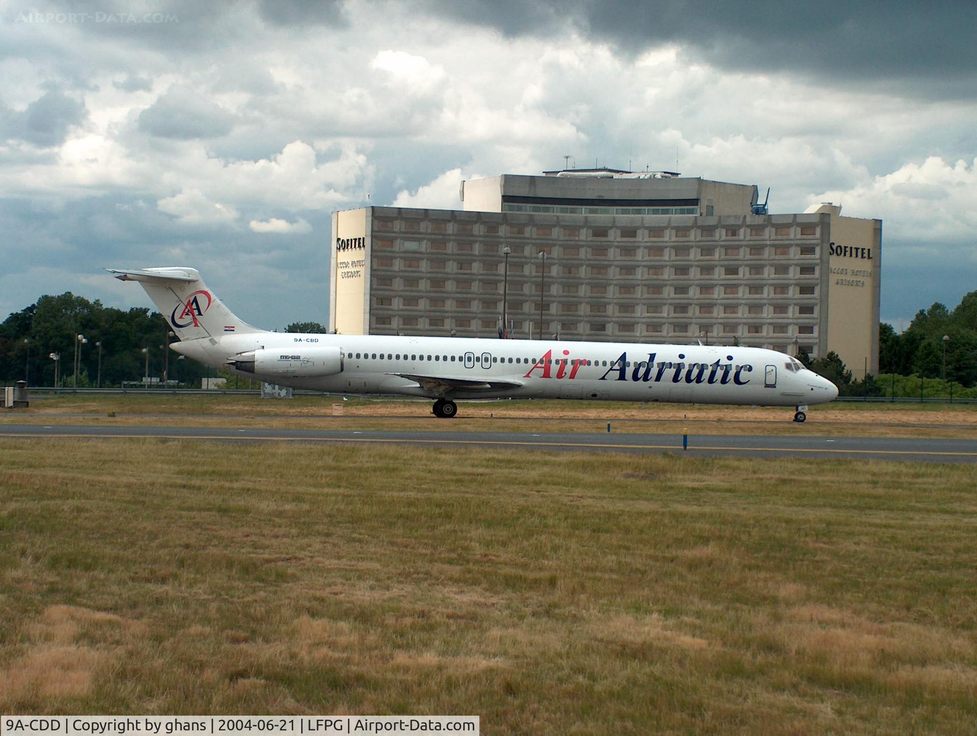 9A-CDD, 1982 McDonnell Douglas MD-82 (DC-9-82) C/N 49113, Air Adriatic