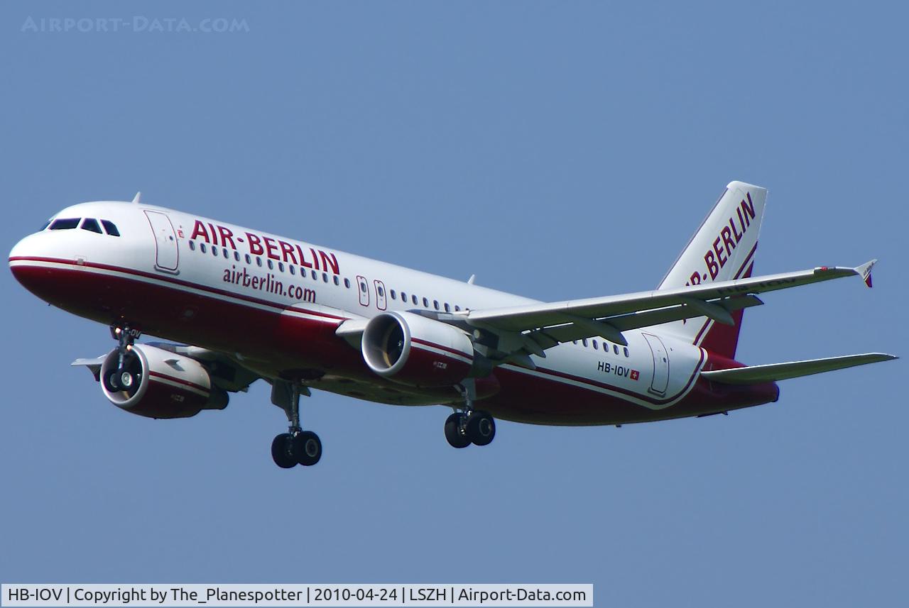 HB-IOV, 2007 Airbus A320-214 C/N 3021, One of the new Belair Fleet Member´s. I guess some of us like me will surely miss the B757´s they had.
