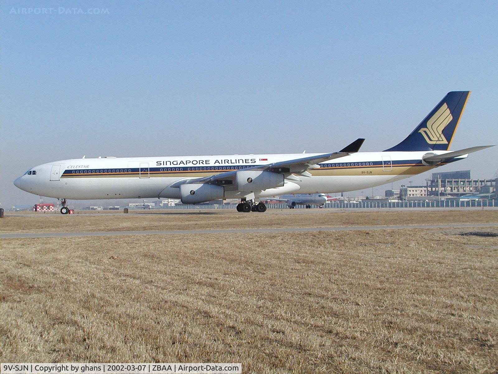 9V-SJN, 1998 Airbus A340-313X C/N 236, Holding short runway