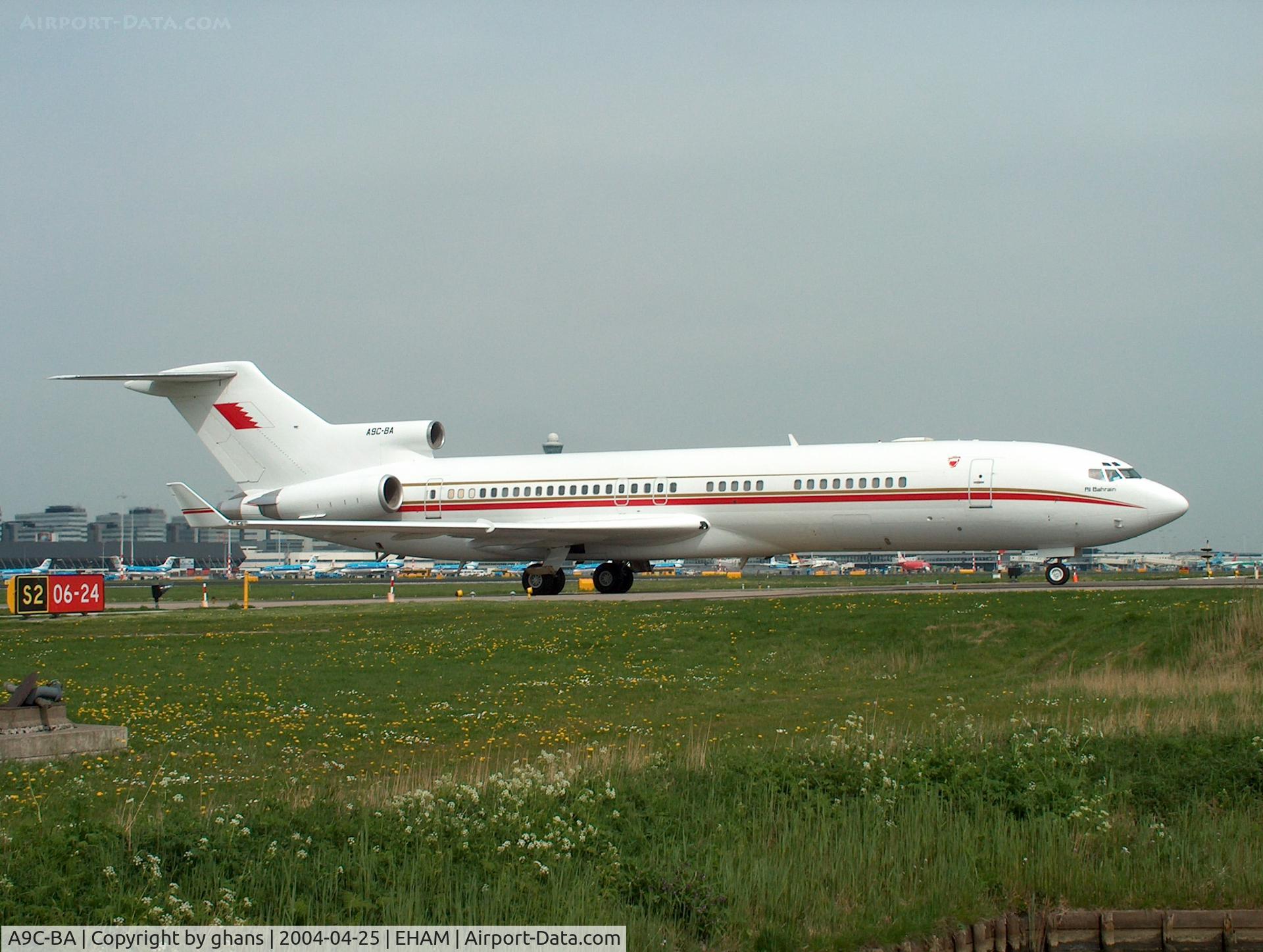 A9C-BA, 1980 Boeing 727-2M7 C/N 21824, Taxiing to the Sierra Apron