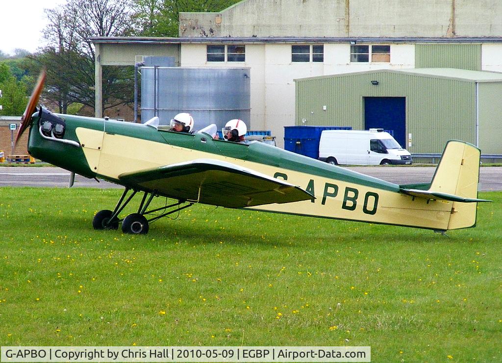 G-APBO, 1960 Druine D-5 Turbi C/N PFA 229, at the Great Vintage Flying Weekend