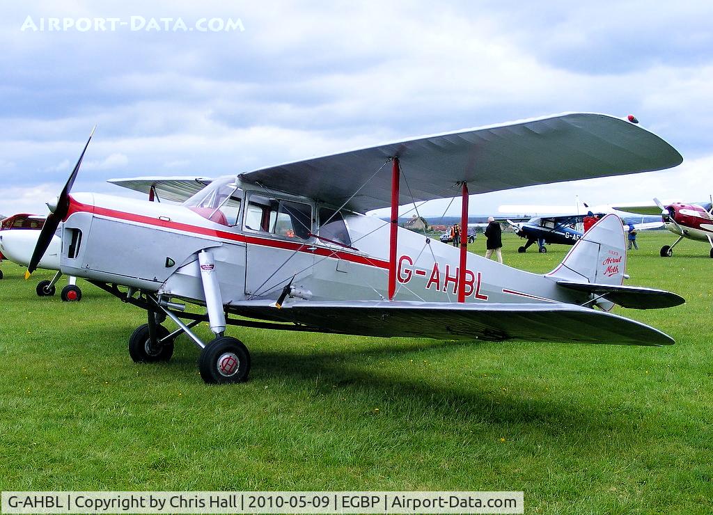 G-AHBL, 1936 De Havilland DH.87B Hornet Moth C/N 8135, at the Great Vintage Flying Weekend